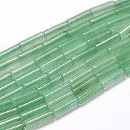 Natural Green Aventurine Column Beads Strands, 13~14x4~5mm, Hole: 1mm, about 29pcs/strand, 15.7 inch(G-F247-06A)
