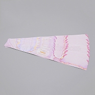Handmade Soap Paper Tapes, Rectangle, Pink, 285x35mm, 20pcs/bag(DIY-WH0221-82B)