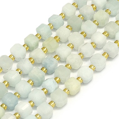 Cube Aquamarine Beads