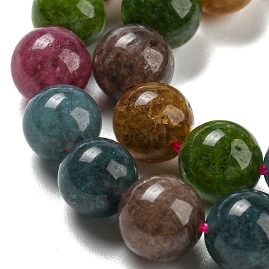 Natural Jade Imitation Tourmaline Beads Strands(G-B046-08D)-3