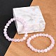 Dyed Natural Selenite Round Beaded Stretch Bracelets for Women(G-U005-02I)-2