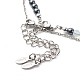 2Pcs 2 Style 304 Stainless Steel Shell & Star Charms Lariat Necklaces Set with Natural Pearl(NJEW-JN03978)-7