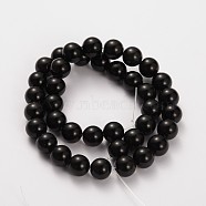 Natural Obsidian Beads Strands, Round, 4mm, Hole: 0.8mm, about 97pcs/strand, 15.5 inch(X-G-O030-4mm-08)