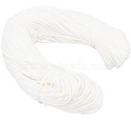 Polyester Cords, Soft Drawstring Replacement Rope, for Sweatpants Shorts Pants Jackets Coats, White, 3mm(OCOR-PH0003-72B)