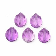 Transparent Glass Beads, Rabbit, Purple, 14x12x8mm, Hole: 1.4mm(GLAA-Q092-06-D04)