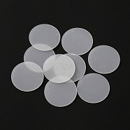 Transparent Acrylic Action Figure Display Bases, Flat Round, Ghost White, 49.5x2mm(DIY-WH0304-401B)