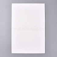 Imitation Leather Fabric Sheets, for Garment Accessories, White, 30x20x0.05cm(DIY-D025-E13)