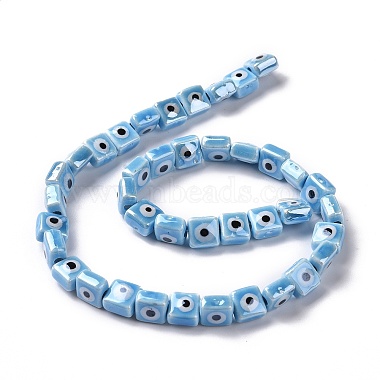 Handmade Porcelain Ceramic Beads Strands(LAMP-B021-06D)-3