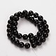 Natural Obsidian Beads Strands(X-G-O030-4mm-08)-1