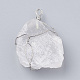 Pendentifs de cristal de quartz naturel(G-Q993-05)-2