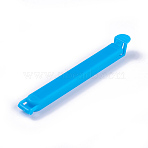 Food Snack Bag Storage Sealing Clips, Seal Clamp Plastic Resealable Bags, Home Food Storage Clip, Deep Sky Blue, 124x13x10mm(AJEW-WH0025-124mm-06)