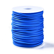 Hollow Pipe PVC Tubular Synthetic Rubber Cord, Wrapped Around White Plastic Spool, Dodger Blue, 4mm, Hole: 2mm, about 16.4 yards(15m)/roll(RCOR-R007-4mm-17)