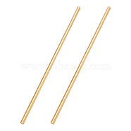 BENECREAT Brass Stick, Round, Golden, 30x0.8cm(KK-BC0002-17)