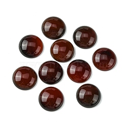 Natural Carnelian Cabochons, Dyed & Heated, Half Round, Saddle Brown, 18x5.5mm(G-L601-02A-02)