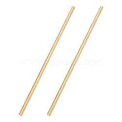 BENECREAT Brass Stick, Round, Golden, 30x0.8cm(KK-BC0002-17)