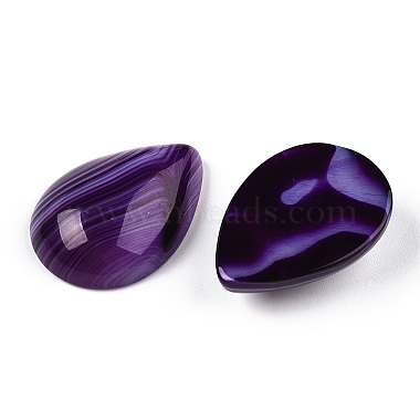 Natural Banded Agate/Striped Agate Cabochons(G-T122-23H)-2