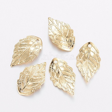 Golden Leaf Stainless Steel Pendants