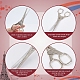 2Pcs 2 Styles Stainless Steel Embroidery Scissors & Imitation Leather Sheath Tools(TOOL-SC0001-36)-4