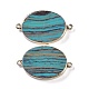 Synthetic Picture Jasper Dyed Connector Charms(KK-F868-19G-01)-1