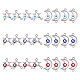 DICOSMETIC 24Pcs 6 Styles 304 Stainless Steel Enamel Connector Charms(STAS-DC0010-36)-1