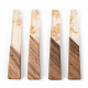Transparent Resin & Walnut Wood Pendants(X-RESI-S389-043A-B05)-1