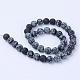 Natural Snowflake Obsidian Beads Strands(G-Q462-6mm-10)-2
