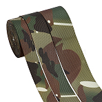 3Pcs 3 Styles Polyester Camouflage Ribbon, Clothes Accessories, Olive, 1~1-7/8 inch(25~49mm), 1pc/style(OCOR-XCP0003-06)