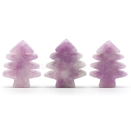 Natural Lilac Jade Home Diaplay Decorations, Christmas Tree, 40~42x32~35x5~8mm(DJEW-PW0009-026M)