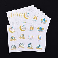 Lesser Bairam Theme Paper Stickers, Self Adhesive Round Sticker Labels, for Envelopes, Bubble Mailers and Bags, Sheep Pattern, 13.1~13.3x13.1~13.3cm, 9pcs/sheet, 10 sheets/set, 90pcs/set(DIY-L063-A02)