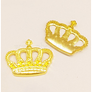 Zinc Alloy Pendants, DIY Accessories for UV Resin Jewelry Making, Crown, Golden, 29x22mm(PALLOY-WH0083-26)
