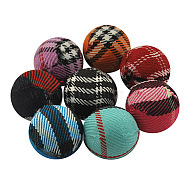 Handmade Woven Cloth Beads, Round, Mixed Color, Size: about 14mm in diameter, hole: 3mm(X-CR196Y)