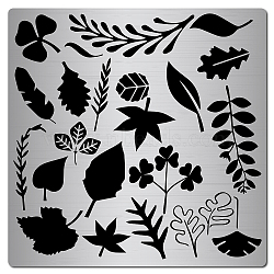 Stainless Steel Cutting Dies Stencils, for DIY Scrapbooking/Photo Album, Decorative Embossing DIY Paper Card, Leaf Pattern, 16x16x0.05cm(DIY-WH0238-008)