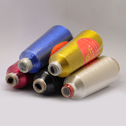 Polyester Cord Sewing Thread, Mixed Color, 0.1~0.2mm, about 4500m/roll(OCOR-O006-D)