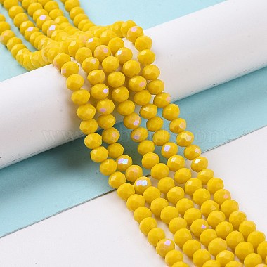 galvanoplastie opaques couleur unie perles de verre brins(EGLA-A034-P6mm-L02)-4