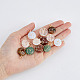 12Pcs 6 Styles Natural & Synthetic Mixed Stones Copper Wire Wrapped Pendants(G-FH0001-99)-4