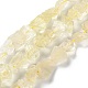 Raw Rough Natural Lemon Quartz Beads Strands(G-B065-C10)-1