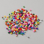 Glass Seed Bead, No Hole, Round, Mixed Color, 1.8~2mm, about 200g/Set(DGLA-WH0002-01A)