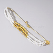 Quartz Beaded Bracelet for Women, Fashionable and Versatile Summer Accessory(JO4938-3)