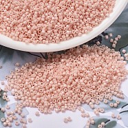 MIYUKI Delica Beads, Cylinder, Japanese Seed Beads, 11/0, (DB1493) Opaque Light Salmon, 1.3x1.6mm, Hole: 0.8mm, about 2000pcs/10g(X-SEED-J020-DB1493)