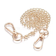 Wallet Chain, Pants Chain, Pocket Chains for Jeans and Keys, Alloy Curb Chain Belts, with Swivel Clasps, Golden, 21.2~22.3 inch(54~56.8cm)(AJEW-O029-01G)