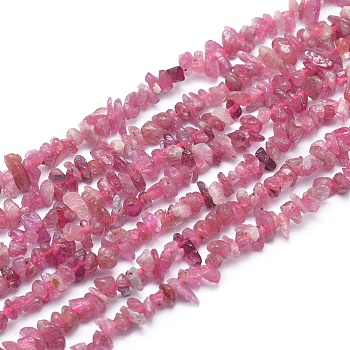 Natural Tourmaline Beads Strands, Chip, 3~6x1~3mm, Hole: 0.7mm, about 15.55 inch(39.5cm)