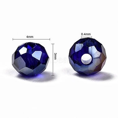 Perles de verre galvanisées 15 couleurs(EGLA-JP0002-02B-4mm)-2