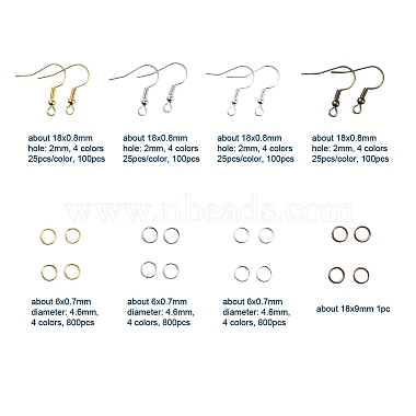 DIY Earrings Finding Kits(DIY-YW0002-36)-2