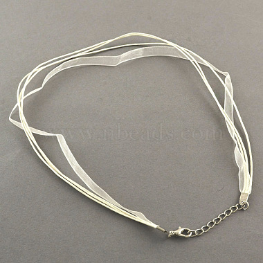 многожильных ожерелье шнура для изготовления ювелирных изделий(NJEW-R218-21)-2