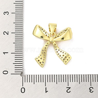 Brass Micro Pave Clear Cubic Zirconia Pendants(FIND-Z041-08G)-3