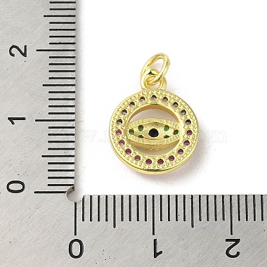 Brass Micro Pave Cubic Zirconia Charms(KK-M283-15F-02)-3