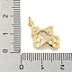 Brass with Cubic Zirconia with Sea Shell Pendant(KK-Q820-11G)-3