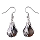 Natural Tiger Eye Palm Dangle Earrings(EJEW-A092-09P-17)-2