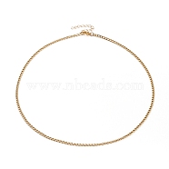 304 Stainless Steel Curb Chains Necklaces, with Lobster Claw Clasps, Golden, 20.31 inch(51.6cm)(NJEW-JN03280-01)