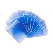Rectangle PVC Zip Lock Bags, Top Seal Thick Bags, Light Blue, 7x5cm, unilateral thickness: 0.3mm, about 100pcs/bag(OPP-O003-5x7cm)